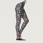 Pinselstriche, farbenfrohe Pinselstriche Leggings (Rechts)