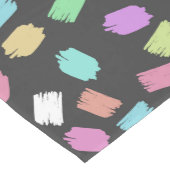 Pinselstriche, farbenfrohe Pinselstriche Mittelgroßer Tischläufer (Ecke)