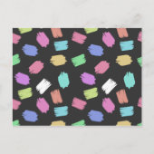 Pinselstriche, farbenfrohe Pinselstriche Postkarte (Vorderseite)