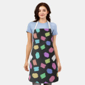 Pinselstriche, farbenfrohe Pinselstriche Schürze (Getragen)