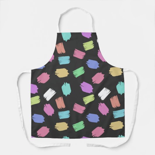 Pinselstriche, farbenfrohe Pinselstriche Schürze (Vorderseite)