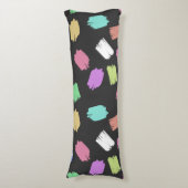 Pinselstriche, farbenfrohe Pinselstriche Seitenschläferkissen (Vorderseite Vertikal)