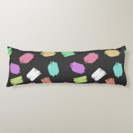 Pinselstriche, farbenfrohe Pinselstriche Seitenschläferkissen