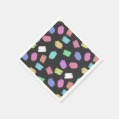 Pinselstriche, farbenfrohe Pinselstriche Serviette (Ecke)