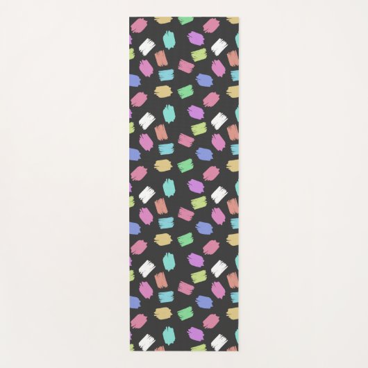 Pinselstriche, farbenfrohe Pinselstriche Yogamatte (Vorderseite)