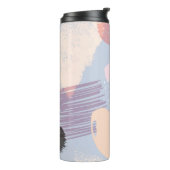 Pinselstriche, farbige künstlerische Komposition Thermosbecher (Nach links gedreht)