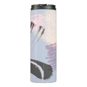 Pinselstriche, farbige künstlerische Komposition Thermosbecher (Rückseite)