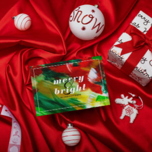 Pinselstriche Festliche Abstrakte Weihnachtsgeschi Einladung