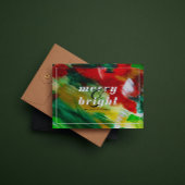 Pinselstriche Festliche Abstrakte Weihnachtsgeschi Einladung