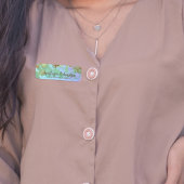 Pinselstriche für Abstrakte grüne Glitzer Namensschild