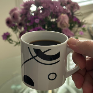 Pinselstriche für abstrakte Kunst Espressotasse