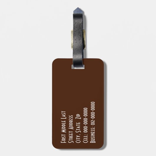 Pinselstriche für digitale Kunst Gepäckanhänger (Rückseite vertikal)