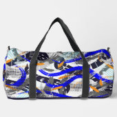 Pinselstriche für geometrische Elemente in Collage Duffle Bag (Vorderseite)
