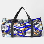 Pinselstriche für geometrische Elemente in Collage Duffle Bag (Rückseite)