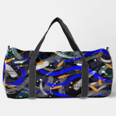Pinselstriche für geometrische Elemente in Collage Duffle Bag (Vorderseite)