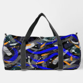 Pinselstriche für geometrische Elemente in Collage Duffle Bag (Rückseite)