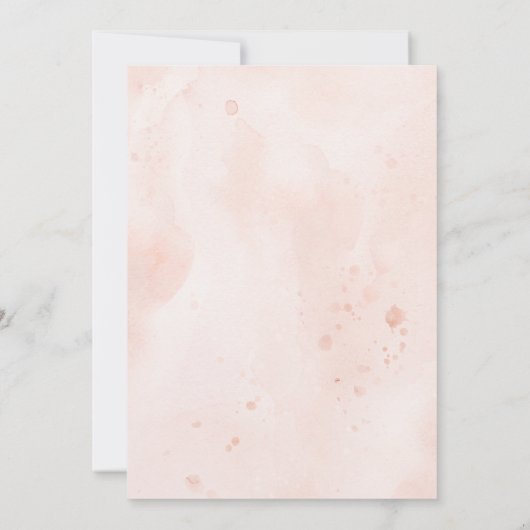 Pinselstriche für geometrisches Brautparty Einladung (Rückseite)