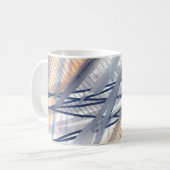 Pinselstriche für moderne Abstrakte Kunst Kaffeetasse (Vorderseite Links)