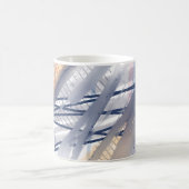Pinselstriche für moderne Abstrakte Kunst Kaffeetasse (Mittel)