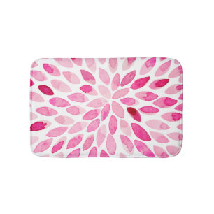 Pinselstriche für Wasserfarben - rosa Palette Badematte