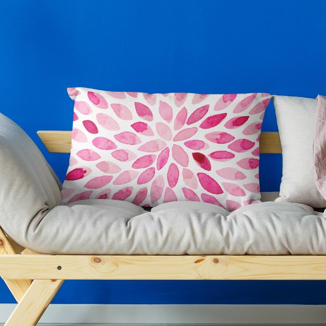 Pinselstriche für Wasserfarben - rosa Palette Dekokissen (Von Creator hochgeladen)