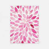 Pinselstriche für Wasserfarben - rosa Palette Fleecedecke (Vorderseite)