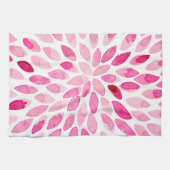 Pinselstriche für Wasserfarben - rosa Palette Küchentuch (Horizontal)