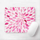 Pinselstriche für Wasserfarben - rosa Palette Mousepad (Mit Mouse)