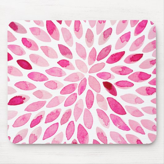 Pinselstriche für Wasserfarben - rosa Palette Mousepad (Vorne)