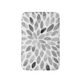 Pinselstriche für Wasserfarben - Schwarzweiß Badematte (Vorderseite Vertikal)