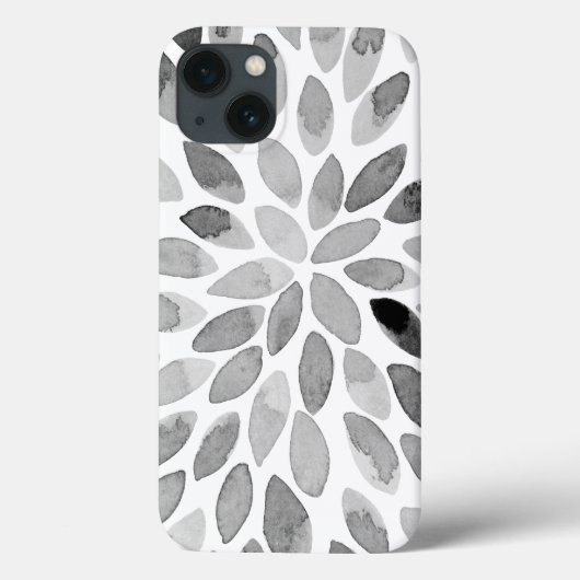 Pinselstriche für Wasserfarben - Schwarzweiß Case-Mate iPhone Hülle (Rückseite)