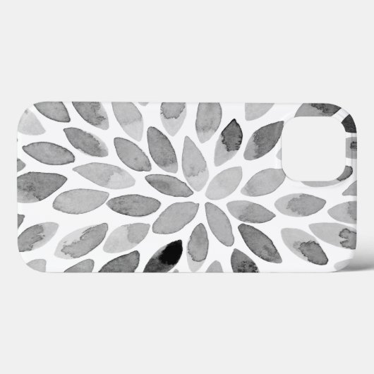 Pinselstriche für Wasserfarben - Schwarzweiß Case-Mate iPhone Hülle (Rückseite (Horizontal))