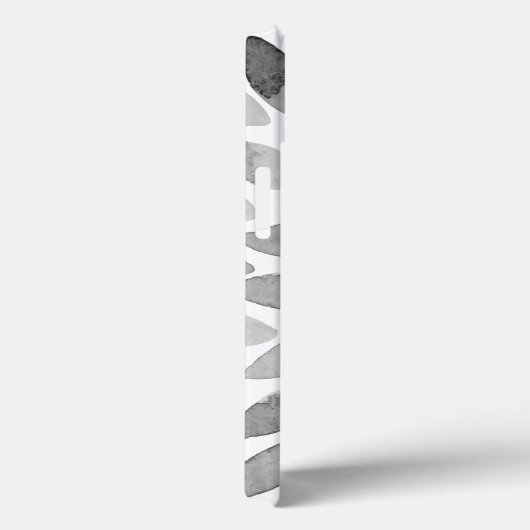 Pinselstriche für Wasserfarben - Schwarzweiß Case-Mate iPhone Hülle (Rückseite / Rechts)