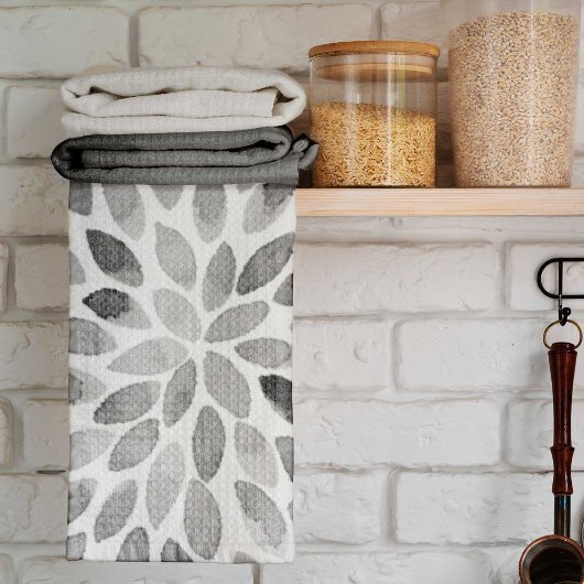 Pinselstriche für Wasserfarben - Schwarzweiß Handtuch