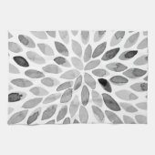 Pinselstriche für Wasserfarben - Schwarzweiß Handtuch (Horizontal)