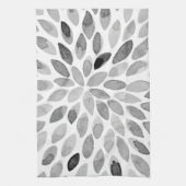 Pinselstriche für Wasserfarben - Schwarzweiß Handtuch (Vertikal)