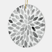 Pinselstriche für Wasserfarben - Schwarzweiß Keramik Ornament (Links)