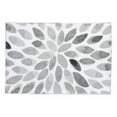 Pinselstriche für Wasserfarben - Schwarzweiß Kissenbezug (Rückseite)