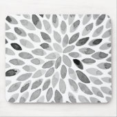 Pinselstriche für Wasserfarben - Schwarzweiß Mousepad (Vorne)