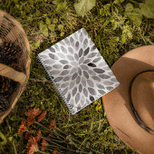 Pinselstriche für Wasserfarben - Schwarzweiß Notizbuch