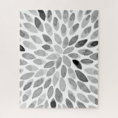 Pinselstriche für Wasserfarben - Schwarzweiß Puzzle (Vertikal)