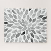 Pinselstriche für Wasserfarben - Schwarzweiß Puzzle (Horizontal)