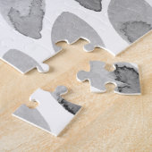 Pinselstriche für Wasserfarben - Schwarzweiß Puzzle (Seite)