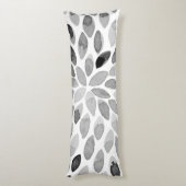 Pinselstriche für Wasserfarben - Schwarzweiß Seitenschläferkissen (Rückseite (Vertikal))