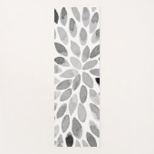 Pinselstriche für Wasserfarben - Schwarzweiß Yogamatte (Vorderseite)