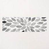 Pinselstriche für Wasserfarben - Schwarzweiß Yogamatte (Vorderseite (Horizontal))