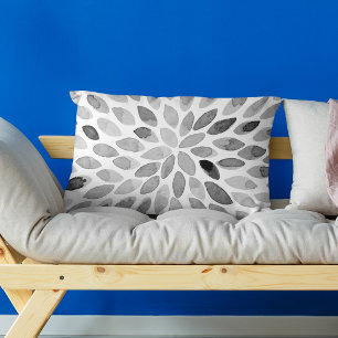 Pinselstriche für Wasserfarben - Schwarzweiß Zierkissen