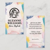 Pinselstriche für Wasserfarben Terminkarte (Vorne/Hinten)