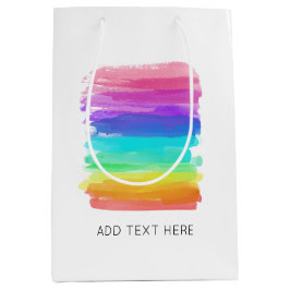 Pinselstriche für Wasserfarbenräder Künstlerischer Mittlere Geschenktüte