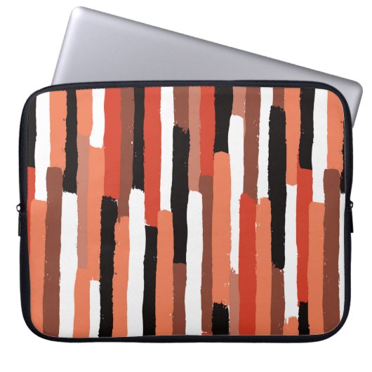 Pinselstriche, geometrisch, nahtlos laptopschutzhülle (Vorderseite)
